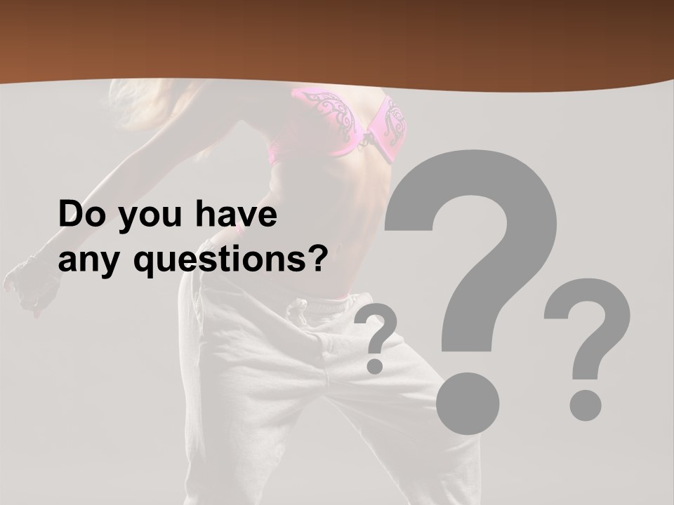 Femininity Voluptuous Blond PowerPoint Template