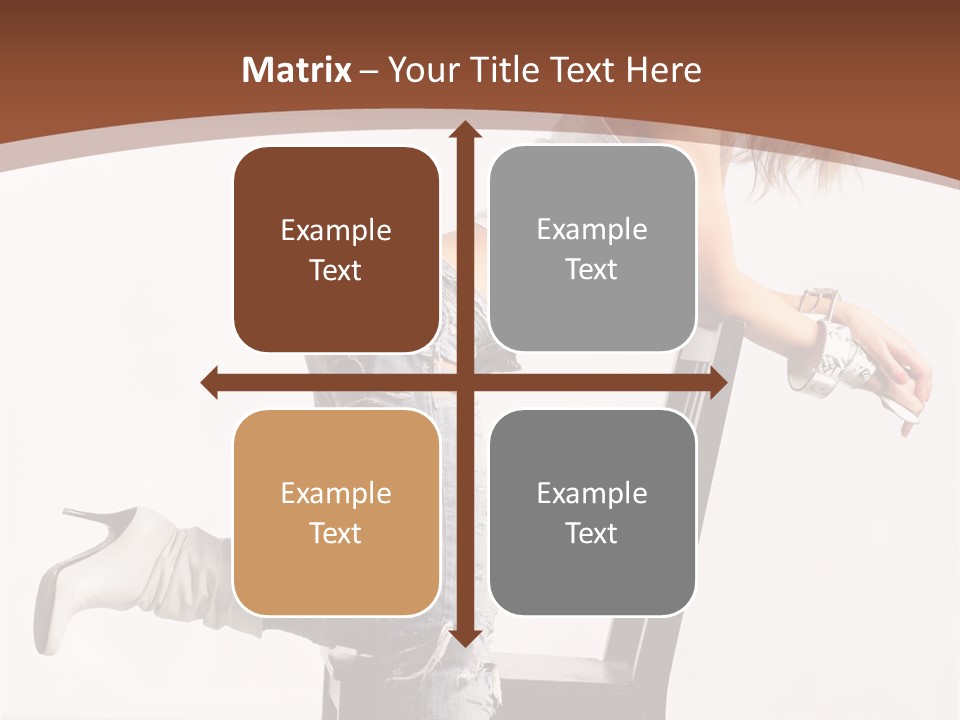 People Modern Pose PowerPoint Template