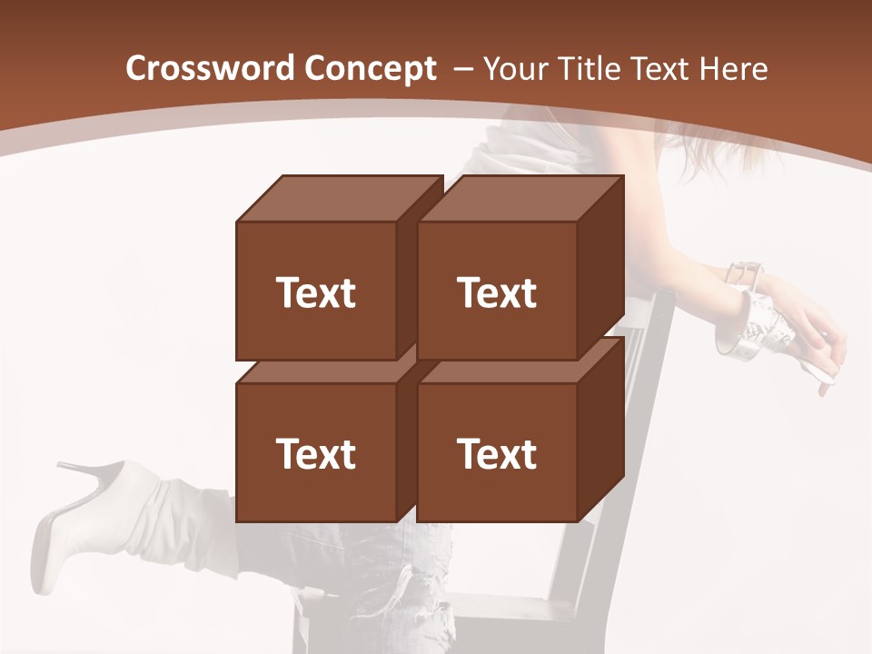 People Modern Pose PowerPoint Template
