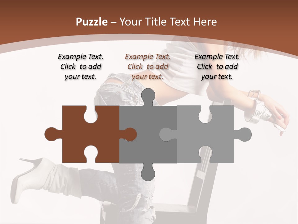 People Modern Pose PowerPoint Template