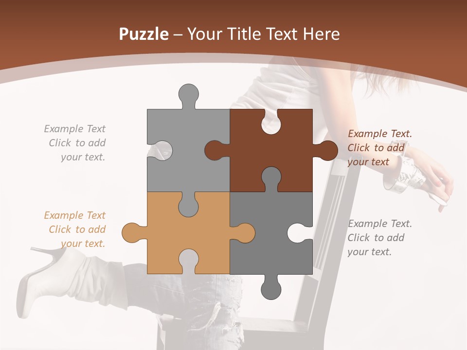 People Modern Pose PowerPoint Template