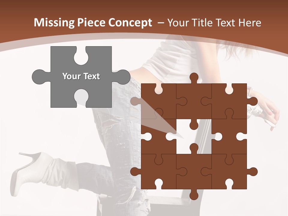 People Modern Pose PowerPoint Template