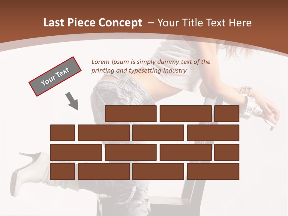 People Modern Pose PowerPoint Template