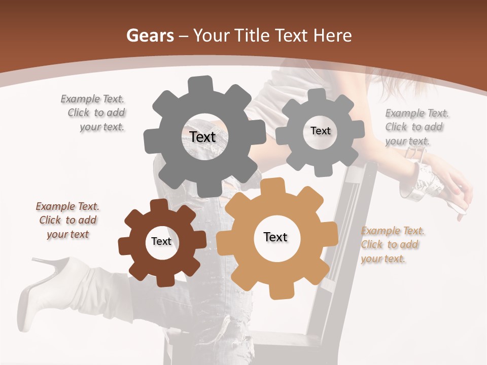 People Modern Pose PowerPoint Template