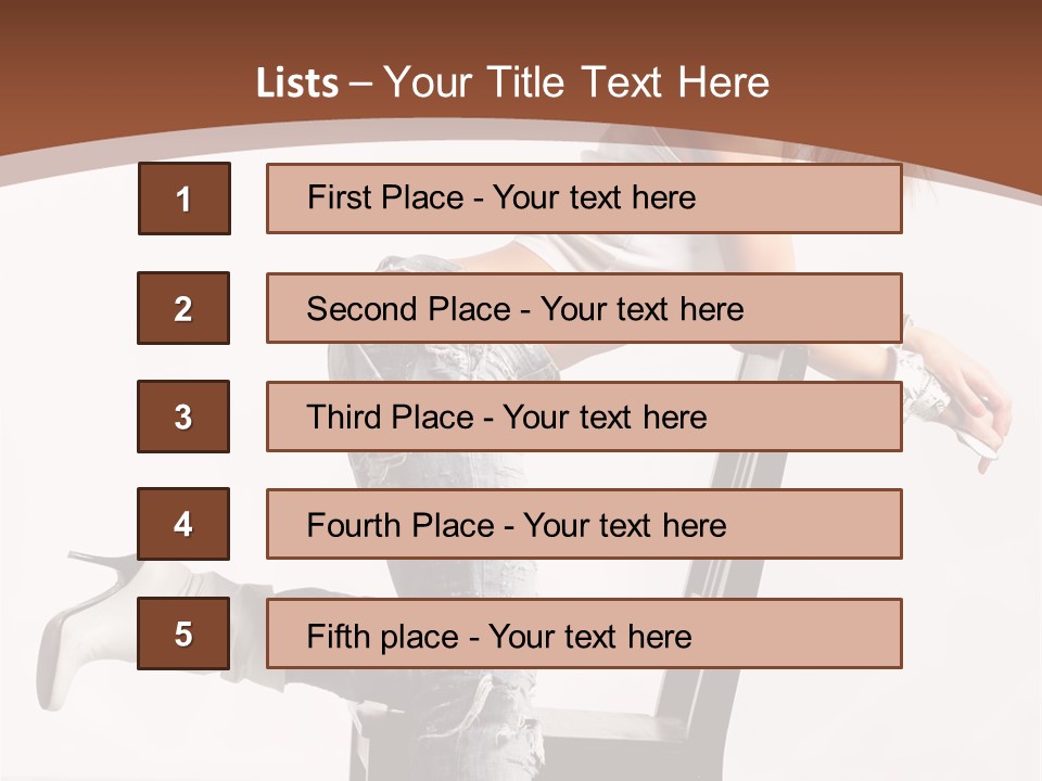 People Modern Pose PowerPoint Template