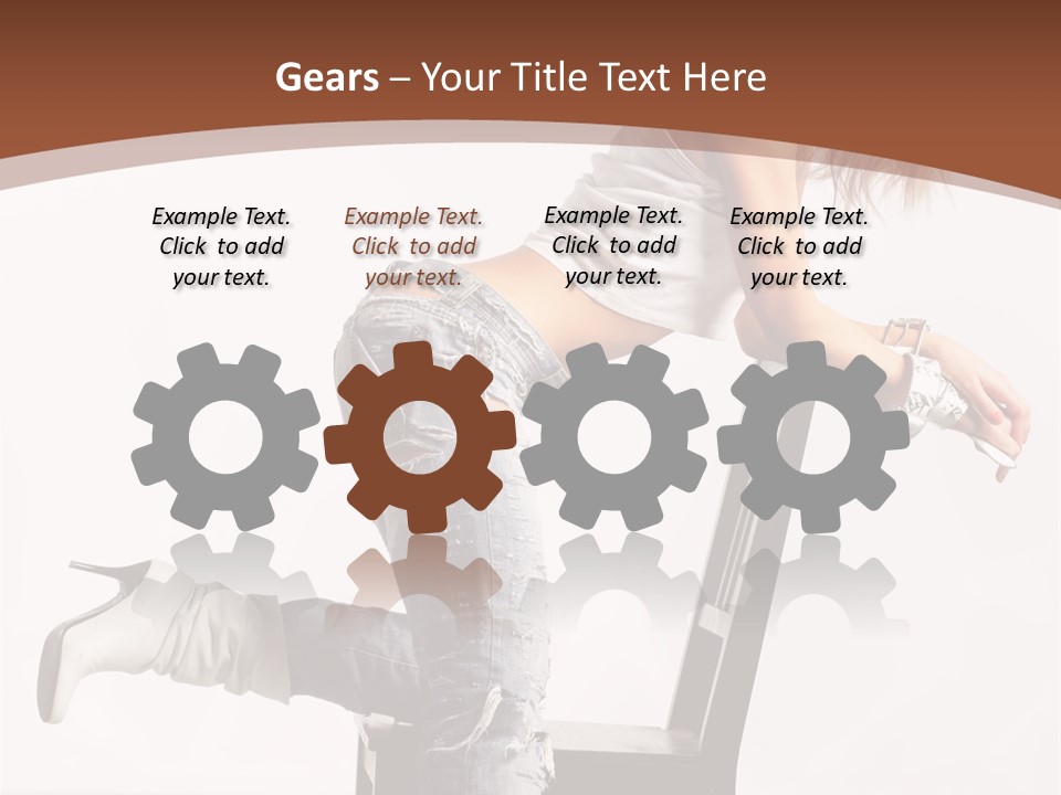 People Modern Pose PowerPoint Template