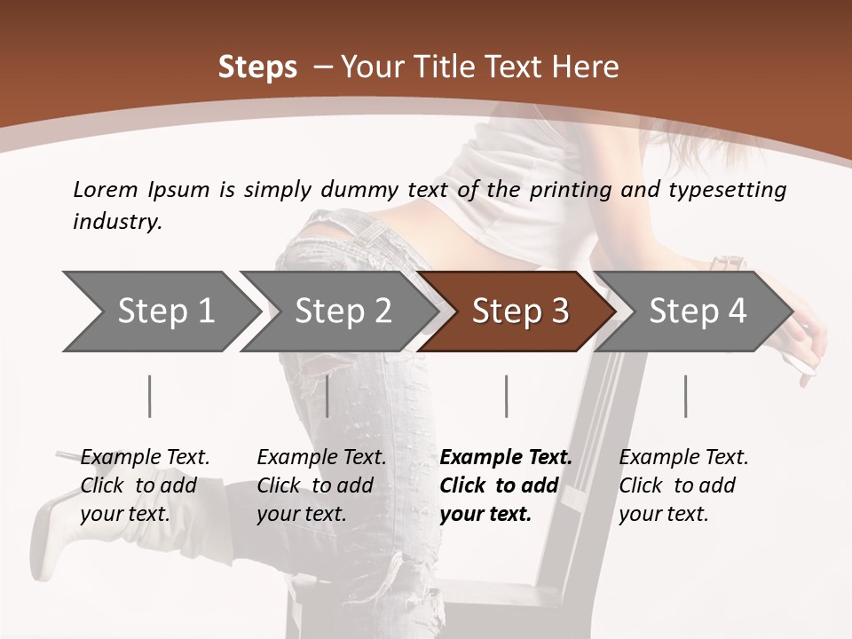 People Modern Pose PowerPoint Template