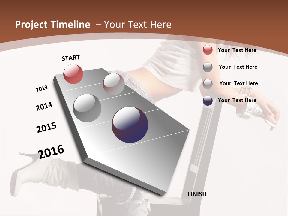 People Modern Pose PowerPoint Template