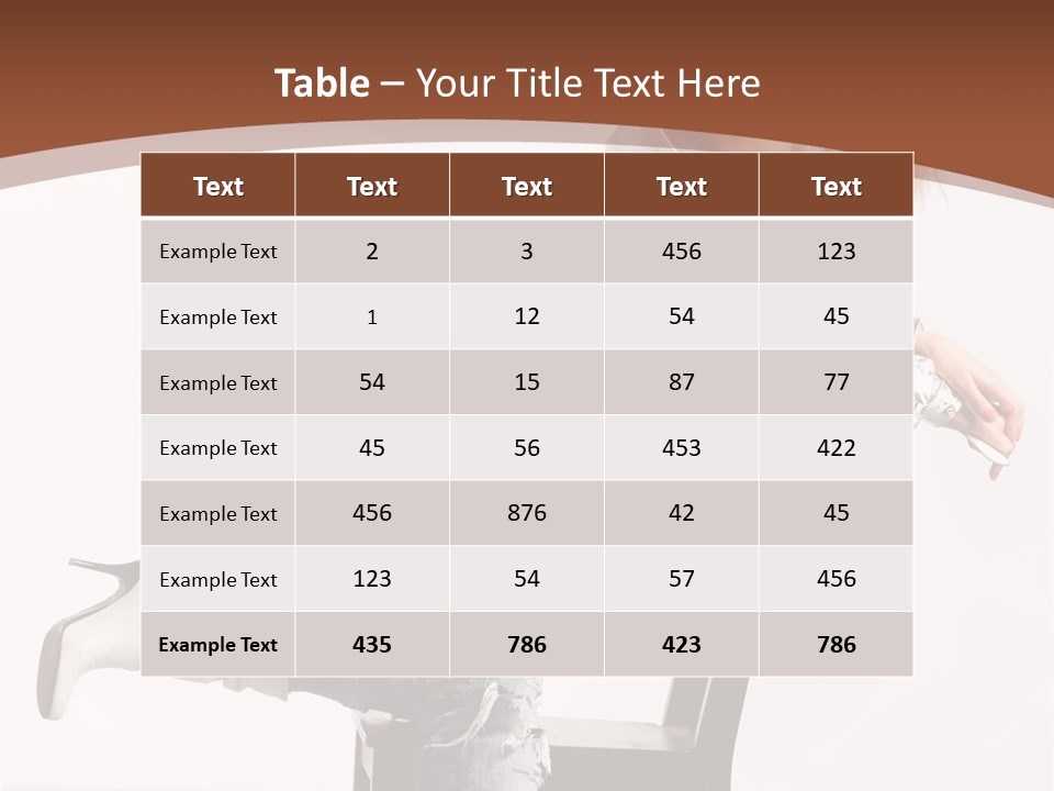 People Modern Pose PowerPoint Template