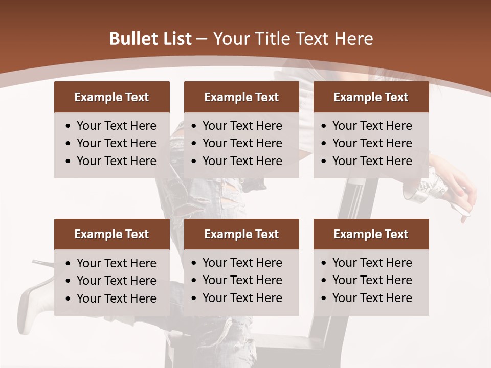 People Modern Pose PowerPoint Template