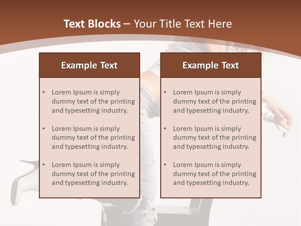 People Modern Pose PowerPoint Template