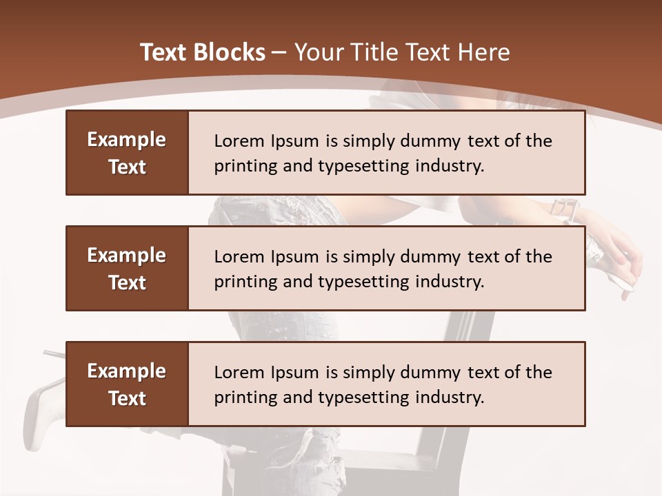 People Modern Pose PowerPoint Template