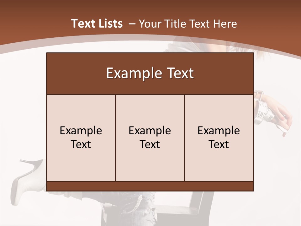 People Modern Pose PowerPoint Template
