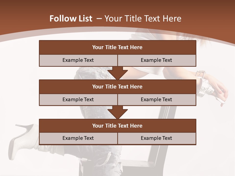 People Modern Pose PowerPoint Template
