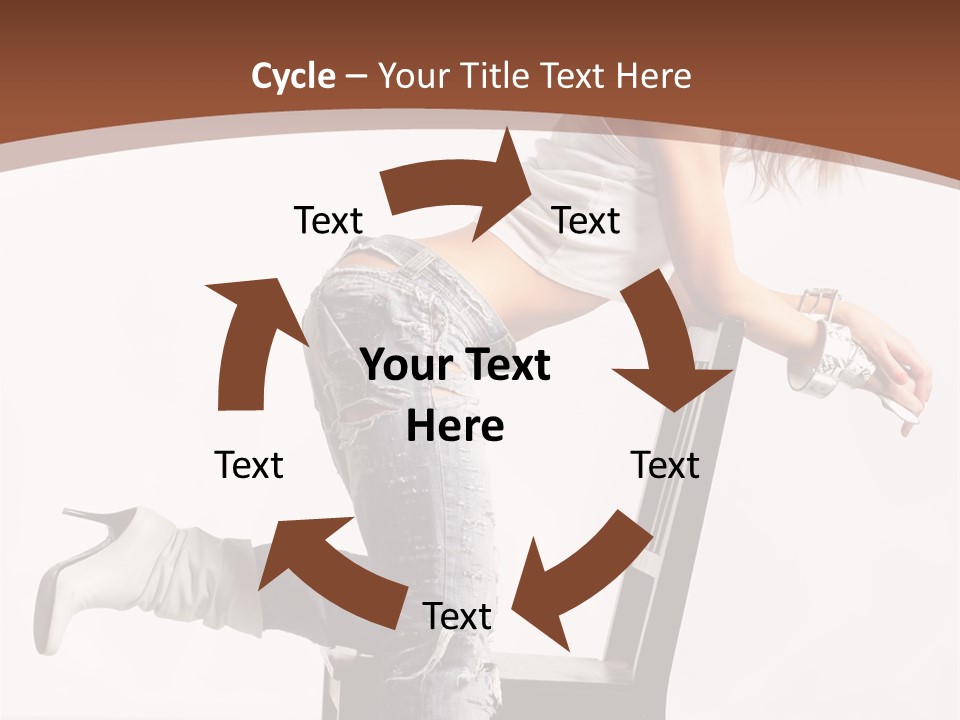 People Modern Pose PowerPoint Template