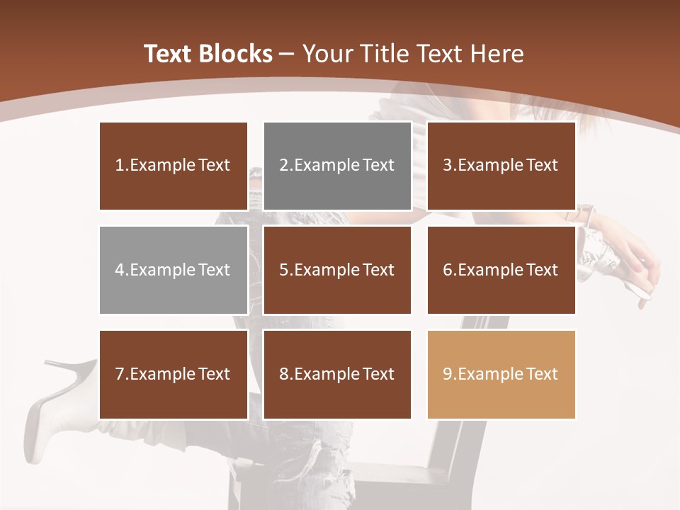 People Modern Pose PowerPoint Template