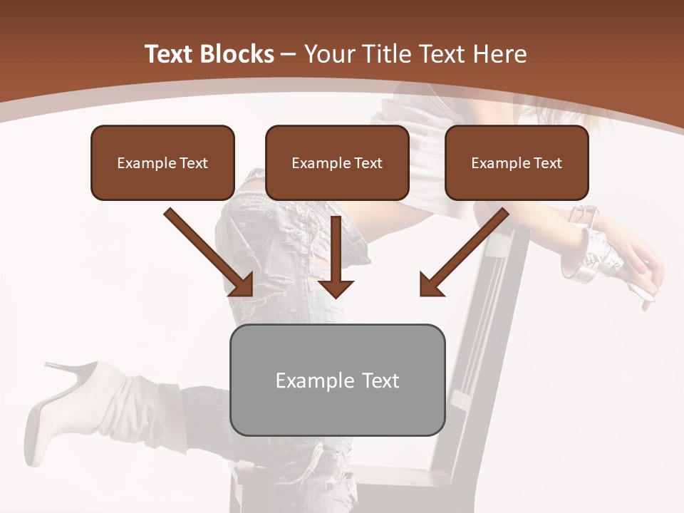 People Modern Pose PowerPoint Template