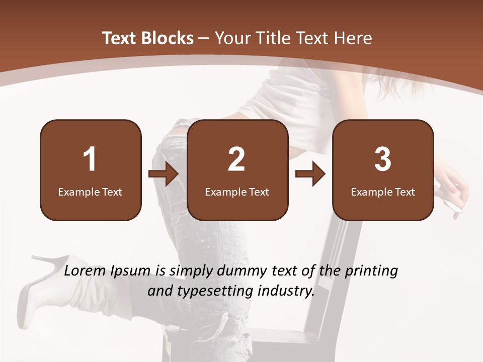 People Modern Pose PowerPoint Template
