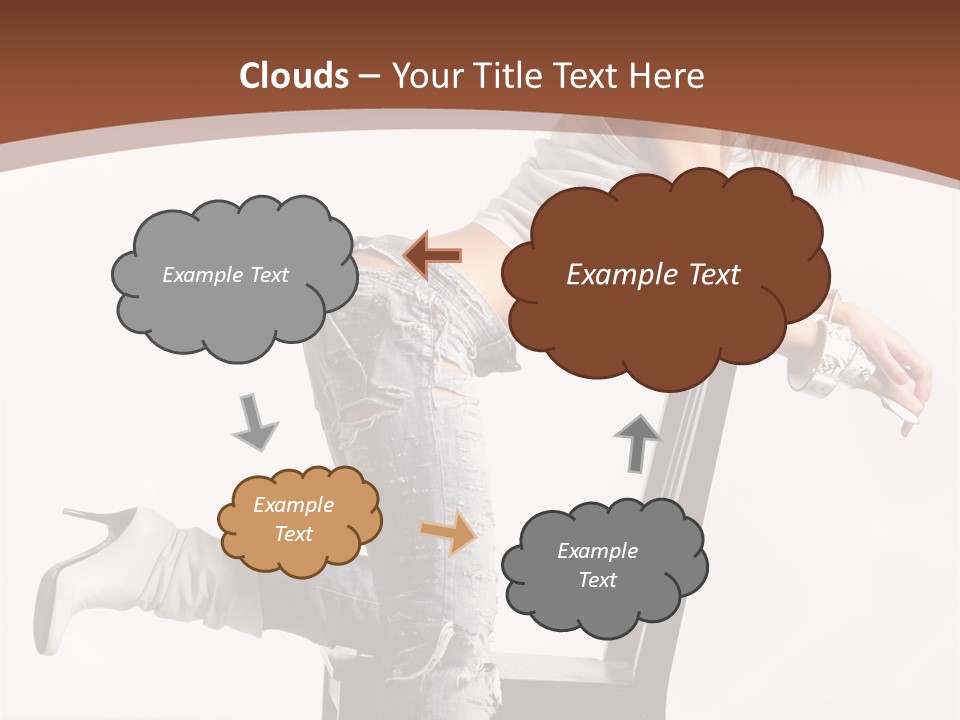 People Modern Pose PowerPoint Template