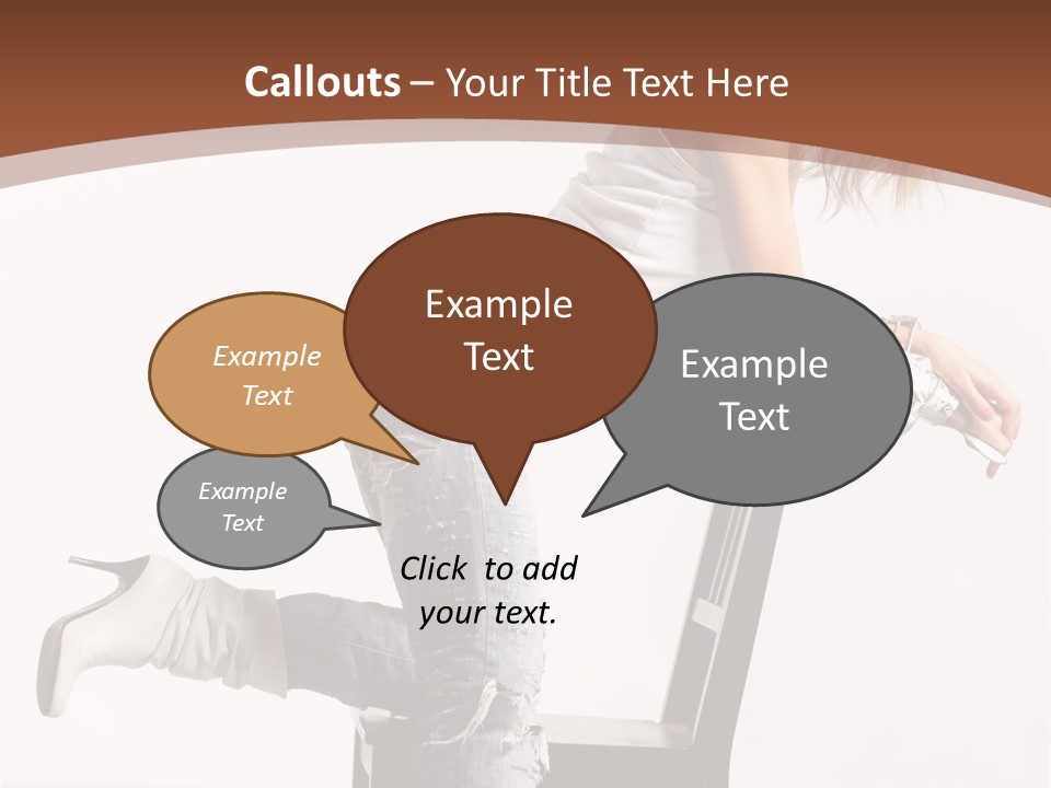 People Modern Pose PowerPoint Template
