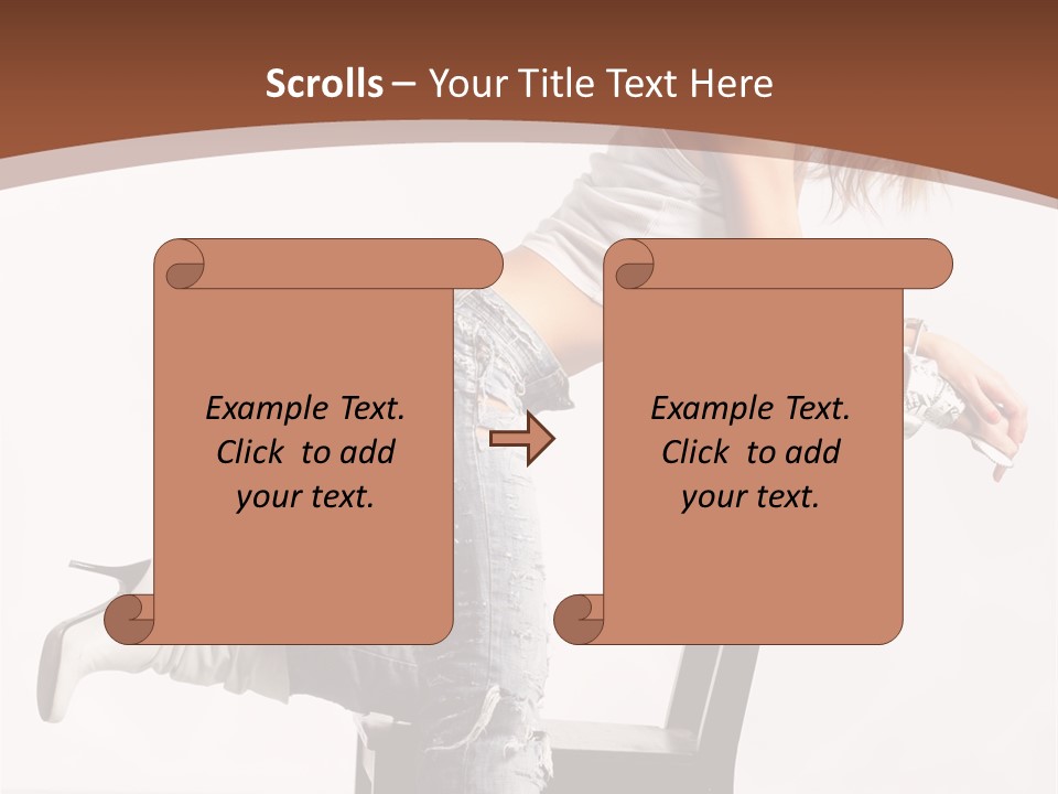 People Modern Pose PowerPoint Template