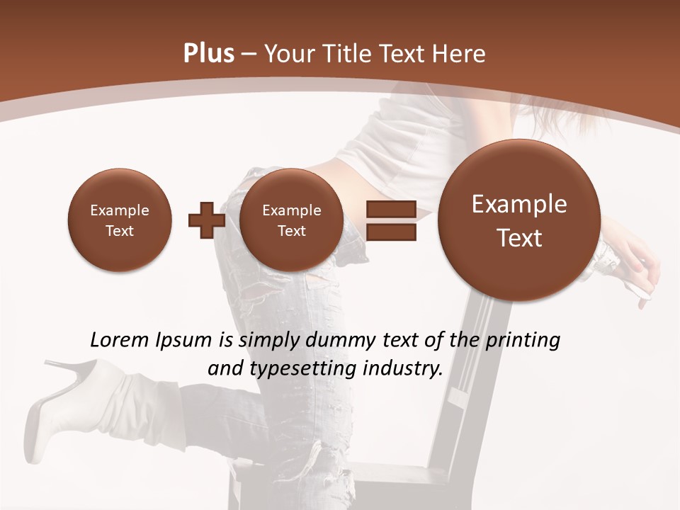 People Modern Pose PowerPoint Template