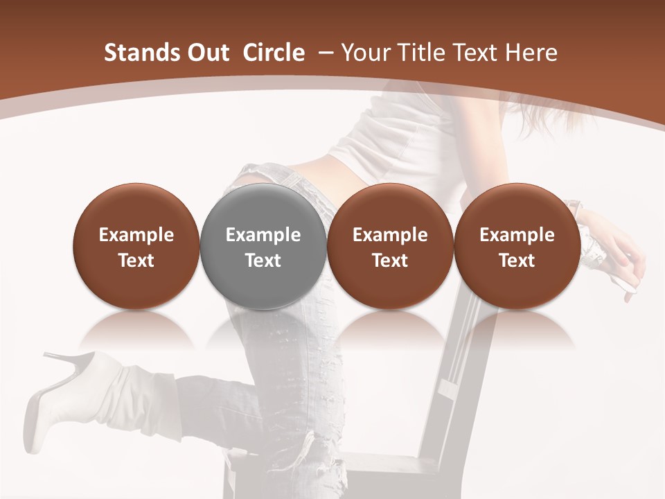 People Modern Pose PowerPoint Template