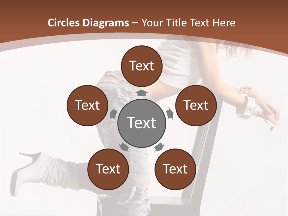 People Modern Pose PowerPoint Template