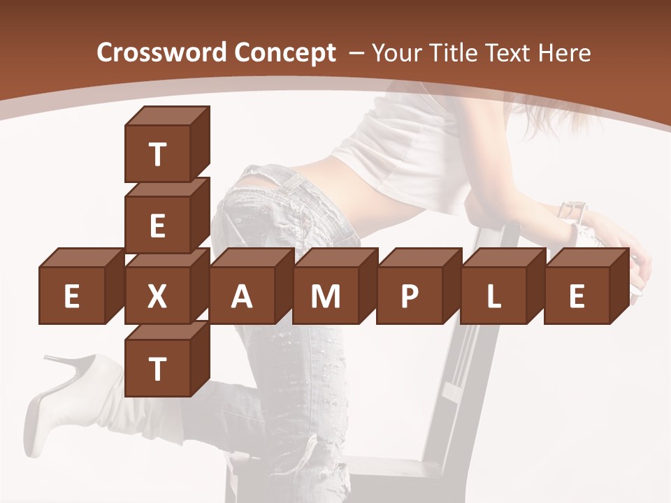 People Modern Pose PowerPoint Template