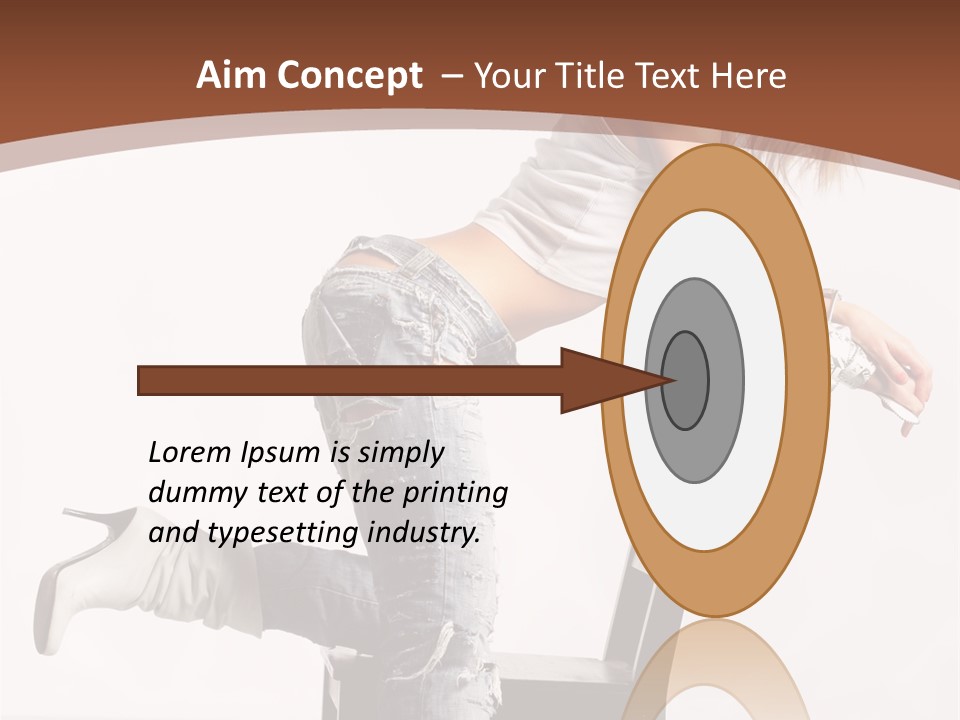 People Modern Pose PowerPoint Template