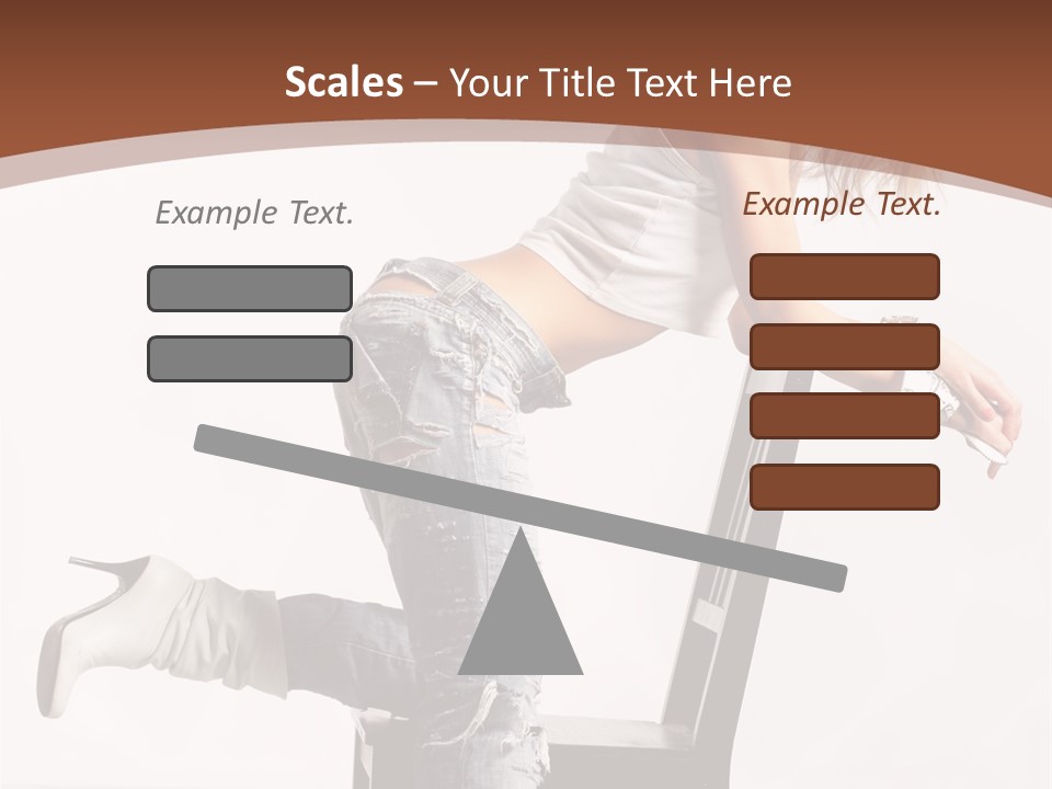 People Modern Pose PowerPoint Template