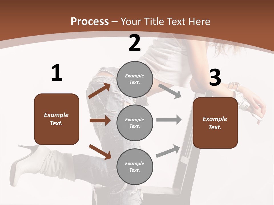 People Modern Pose PowerPoint Template