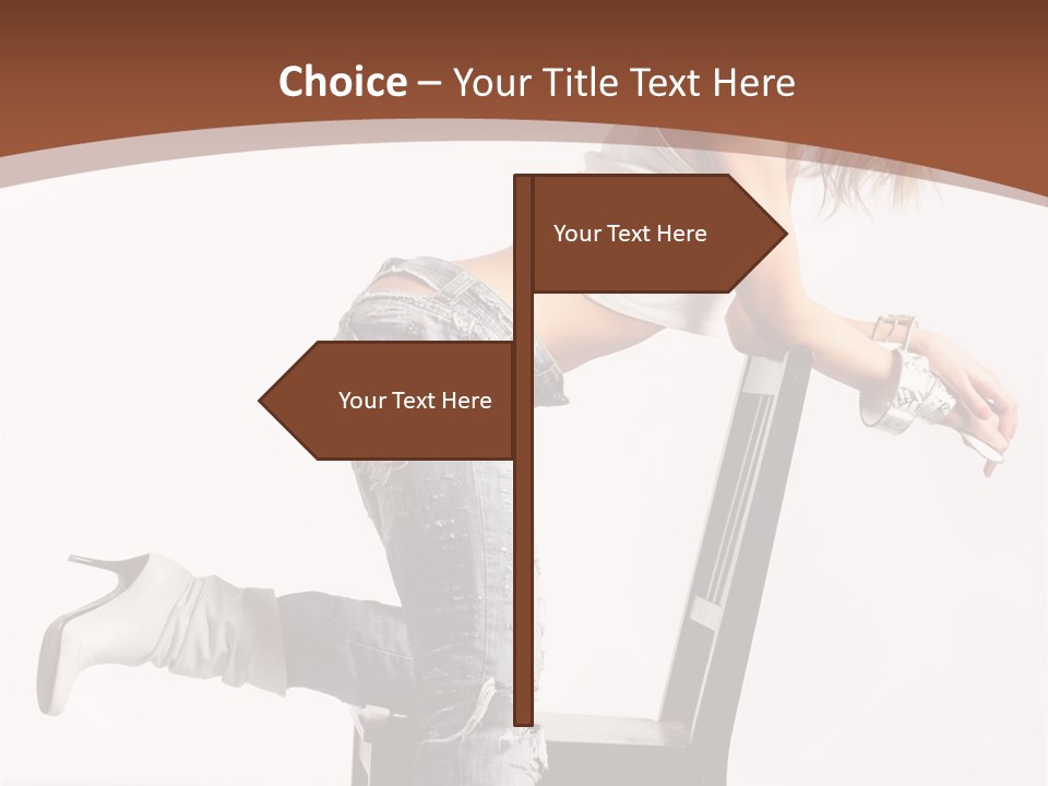 People Modern Pose PowerPoint Template
