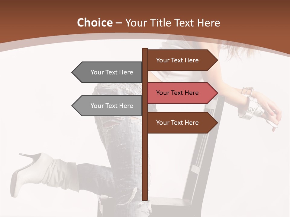 People Modern Pose PowerPoint Template