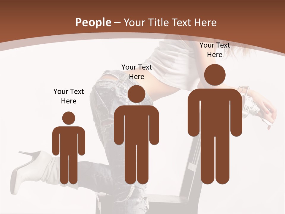 People Modern Pose PowerPoint Template