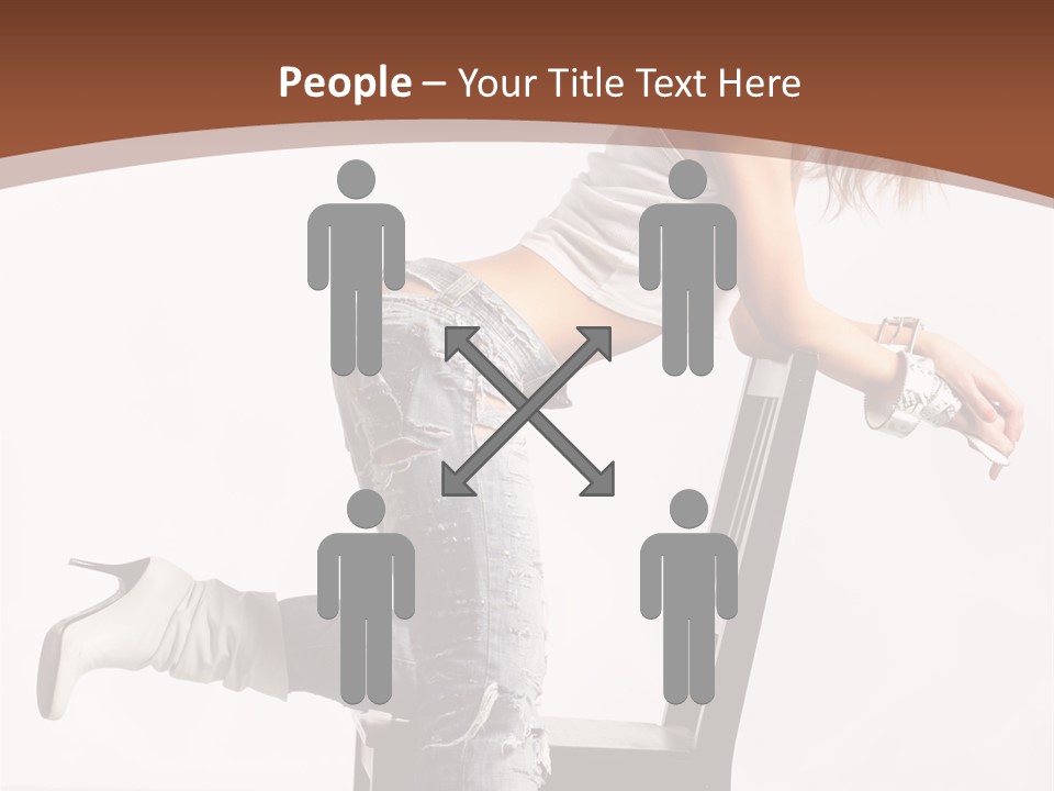 People Modern Pose PowerPoint Template