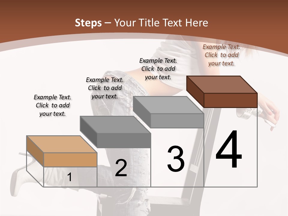 People Modern Pose PowerPoint Template