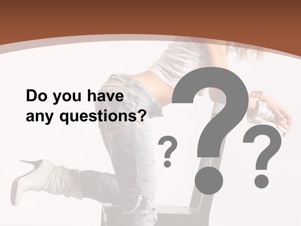 People Modern Pose PowerPoint Template