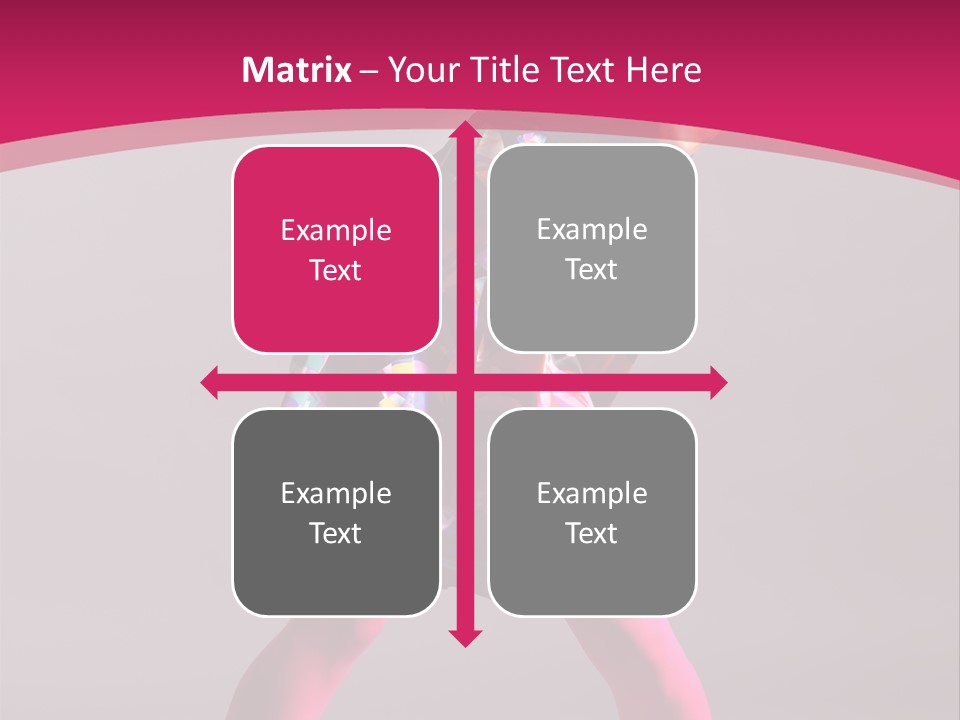 Blond Young Performer PowerPoint Template