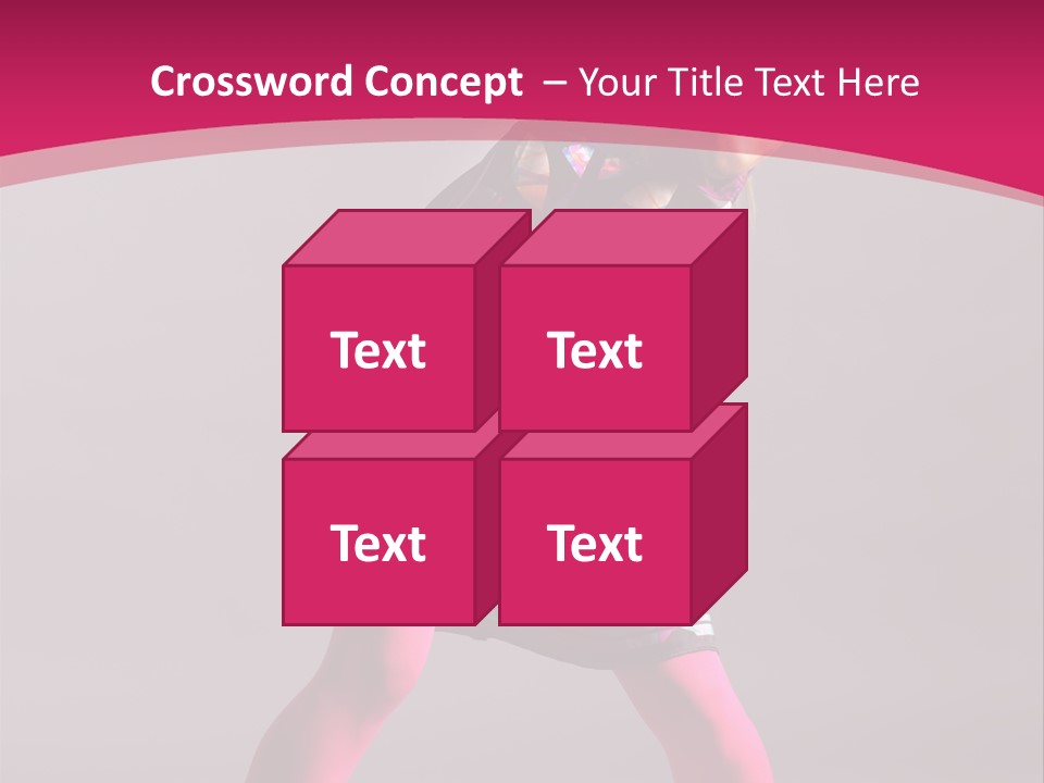 Blond Young Performer PowerPoint Template