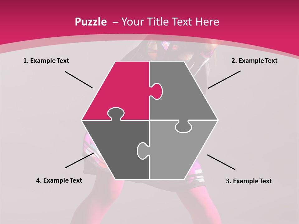 Blond Young Performer PowerPoint Template