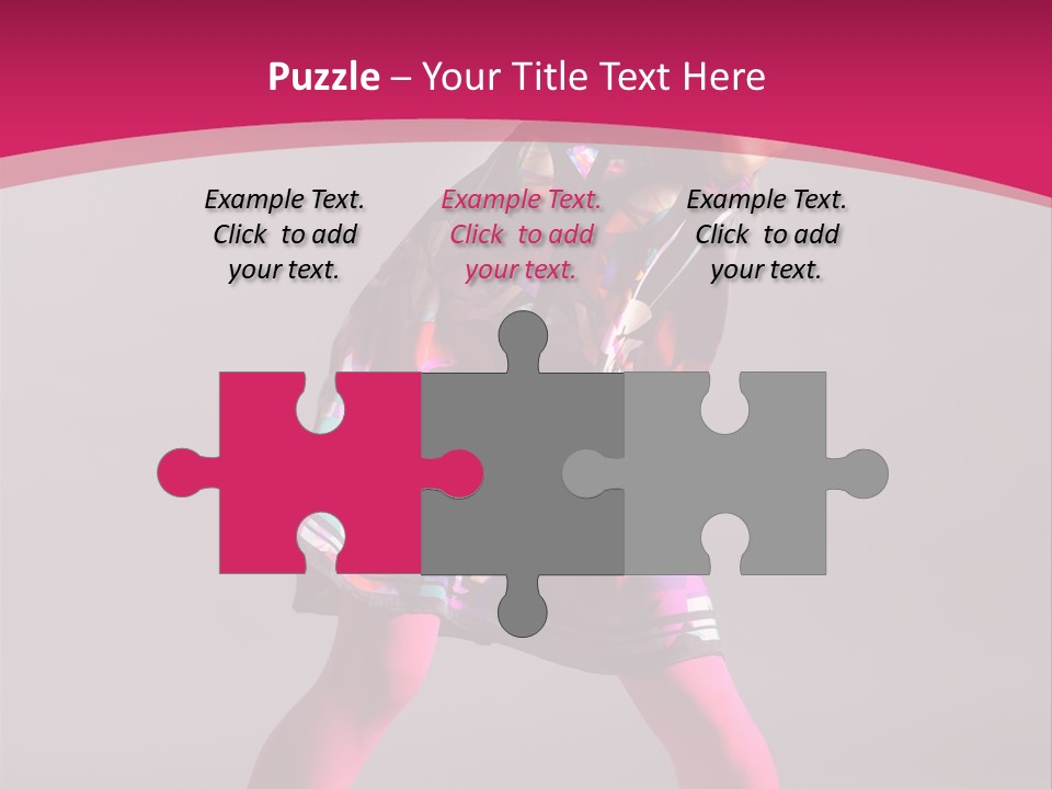 Blond Young Performer PowerPoint Template