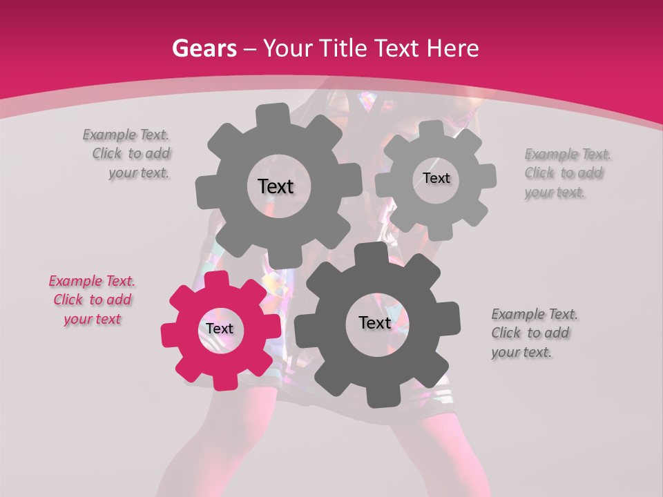 Blond Young Performer PowerPoint Template