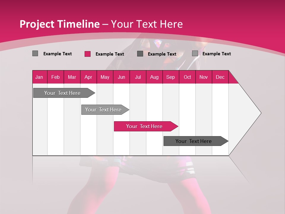 Blond Young Performer PowerPoint Template