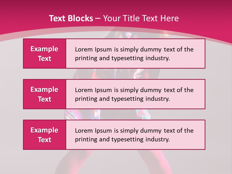 Blond Young Performer PowerPoint Template