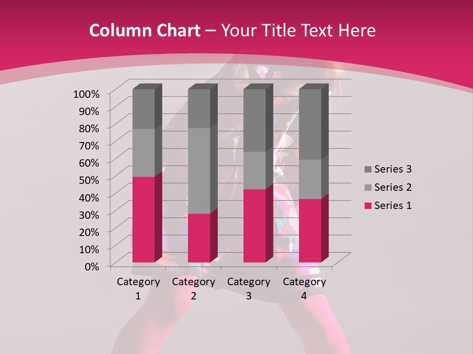 Blond Young Performer PowerPoint Template