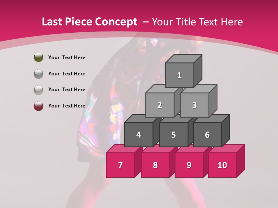 Blond Young Performer PowerPoint Template