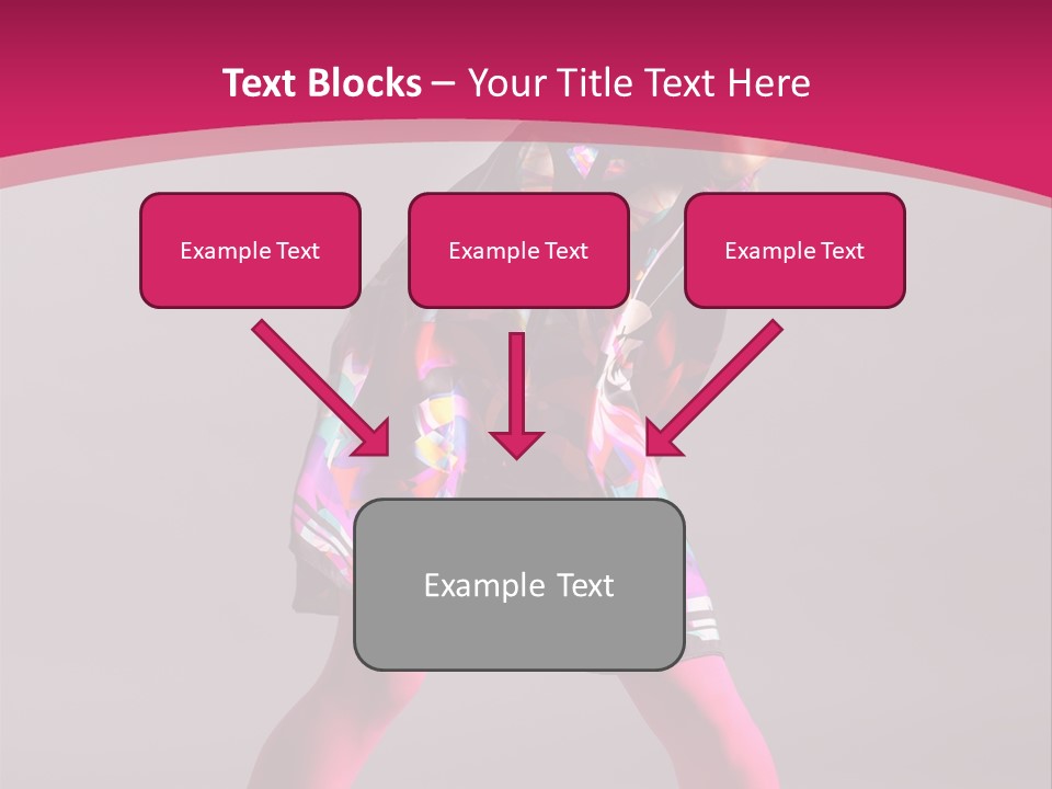 Blond Young Performer PowerPoint Template