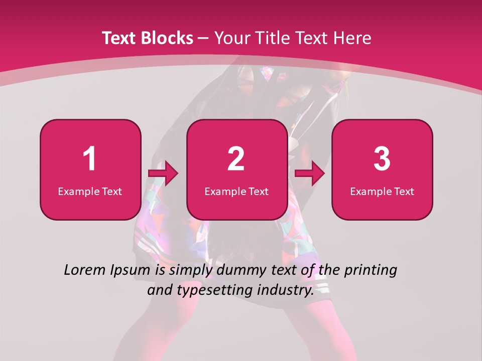 Blond Young Performer PowerPoint Template