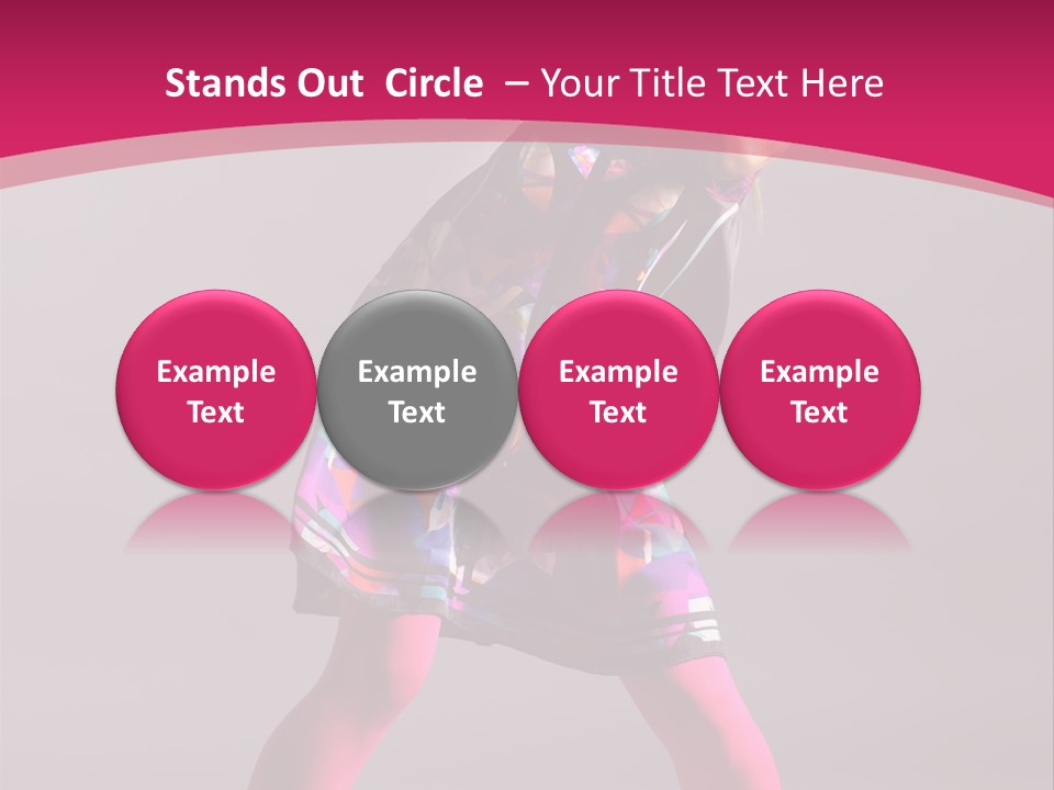 Blond Young Performer PowerPoint Template